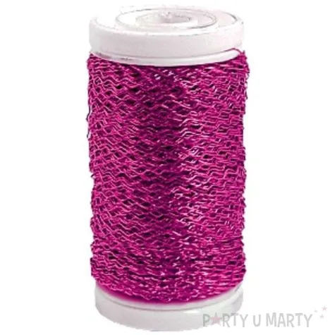 drucik florystyczny karbowany amarant czakos 0 35 mm 100 m