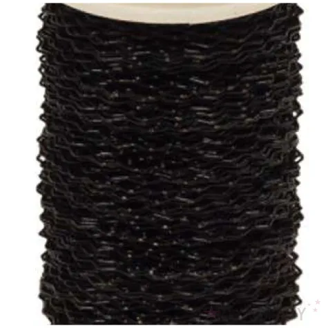 drucik florystyczny karbowany czarny czakos 0 35 mm 100 m