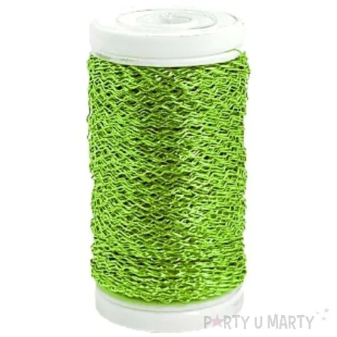 drucik florystyczny karbowany pistacjowy czakos 0 35 mm 100 m