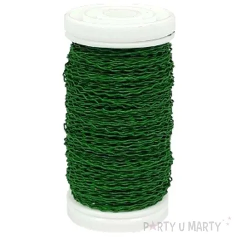 drucik florystyczny karbowany zielony czakos 0 35 mm 100 m