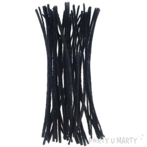 druciki kreatywne wyciory czarne brewis 30 cm 40 szt