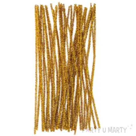 druciki kreatywne wyciory metaliczne zlote brewis 30 cm 40 szt