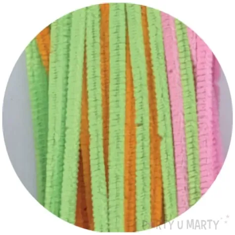 druciki kreatywne wyciory neonowe mix titanum 30 cm 40 szt