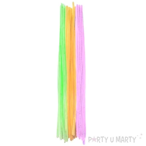 druciki kreatywne wyciory neonowe mix titanum 30 cm 40 szt