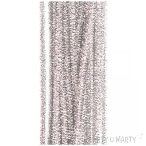 druciki kreatywne wyciory perlowe srebrny aliga 30 cm 40 szt