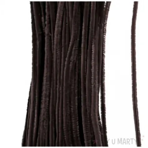 druciki kreatywne wyciory pluszowe czarny brewis 30 cm 20 szt