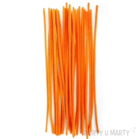 druciki kreatywne wyciory pomaranczowy titanum 30 cm 40 szt