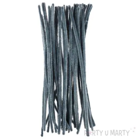 druciki kreatywne wyciory szare brewis 30 cm 40 szt