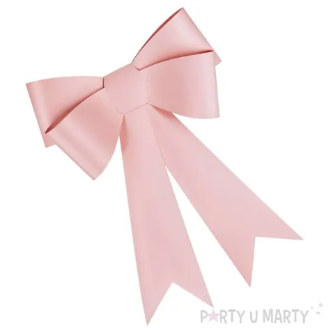 duza kokarda dekoracyjna dekoracja prezentu samochodu drzwi rozowa 71 x 55 cm