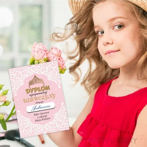 dyplom dla najwspanialszej dziewczyny a5