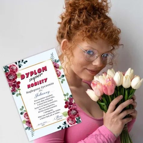 dyplom dla super kobiety a5