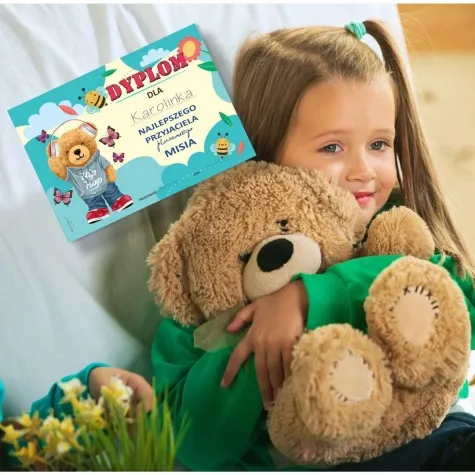 dyplom przyjaciel pluszowego misia mis i hip hop a5 5 szt