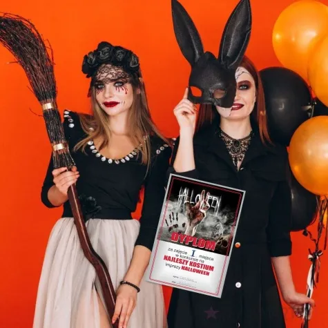 dyplom za najlepszy kostium krwawy halloween a5