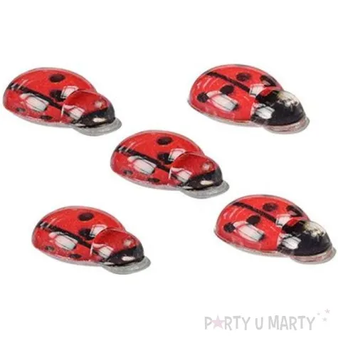 dzety samoprzylepne biedronki czerwone titanum 50 szt