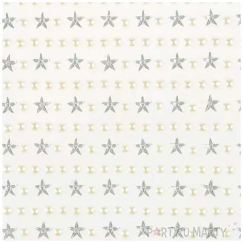 dzety samoprzylepne gwiazdki i polperly srebrno bialy arpex 4 6 mm 363 szt