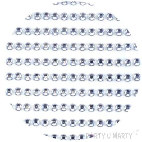dzety samoprzylepne krysztalki 3d 4mm srebrne brewis