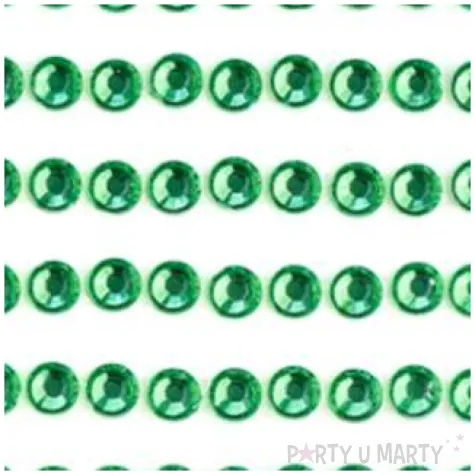 dzety samoprzylepne krysztalki 3d 4mm zielone brewis