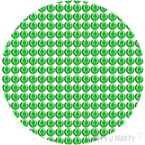 dzety samoprzylepne krysztalki 3d 6mm zielone brewis