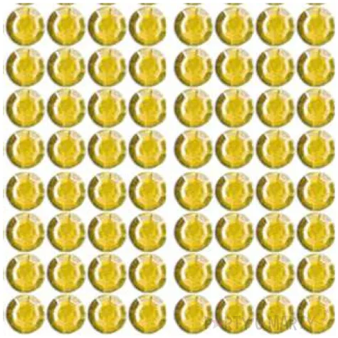 dzety samoprzylepne krysztalki 3d 6mm zlote brewis