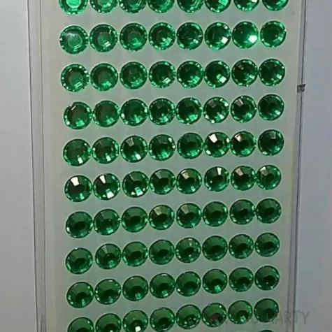 dzety samoprzylepne krysztalki 3d 8mm zielone brewis