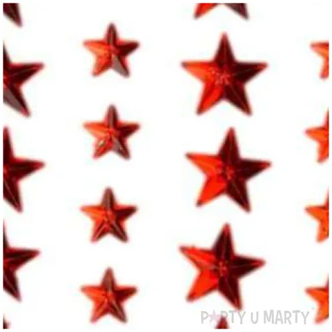 dzety samoprzylepne krysztalki 3d gwiazdki czerwone brewis