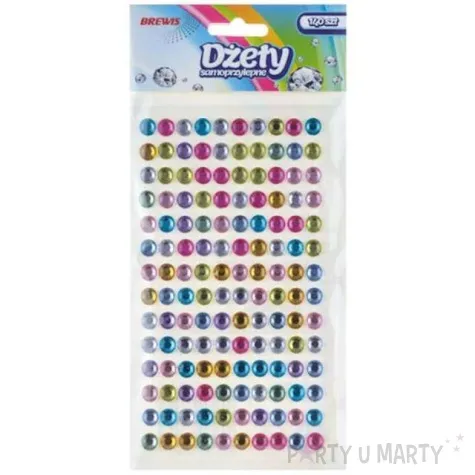 dzety samoprzylepne krysztalki 3d sokragle mix brewis