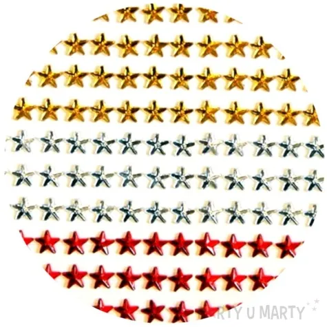 dzety samoprzylepne krysztalki gwiazdki mix brewis 88 szt