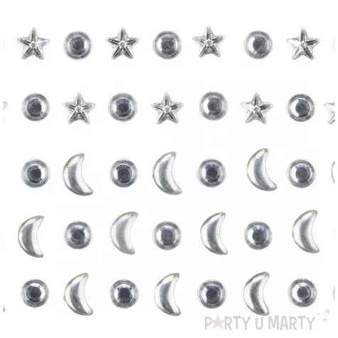 dzety samoprzylepne krysztalki ksiezyce gwiazdy zestaw kreatywny do dekorowania 139 szt