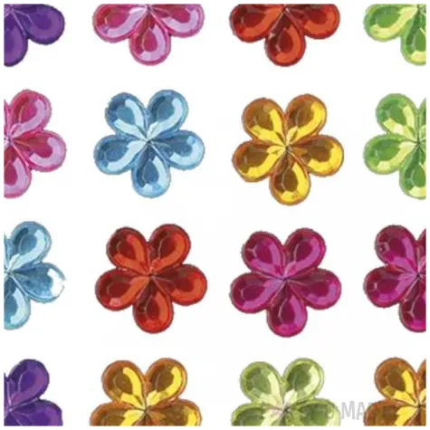 dzety samoprzylepne krysztalki kwiaty zestaw kreatywny do dekorowania 36 szt