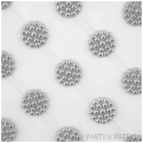 dzety samoprzylepne krysztalki malinki srebrny aliga 60 szt