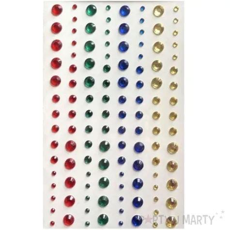 dzety samoprzylepne krysztalki mix brewis 3 7 mm 120 szt