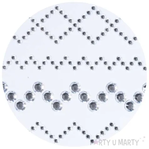 dzety samoprzylepne krysztalki mix transparentne brewis