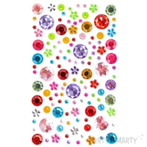dzety samoprzylepne krysztalki mix wzorow aliga zestaw