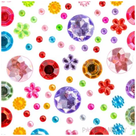 dzety samoprzylepne krysztalki mix wzorow aliga zestaw