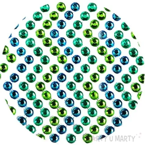 dzety samoprzylepne krysztalki niebiesko zielone 138 szt titanum