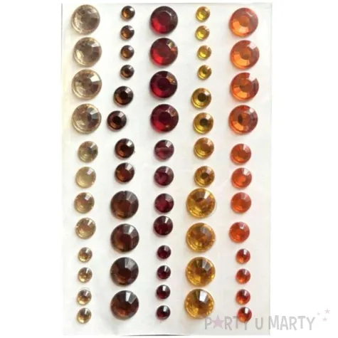 dzety samoprzylepne krysztalki plomienny mix brewis 5 10 mm 60 szt