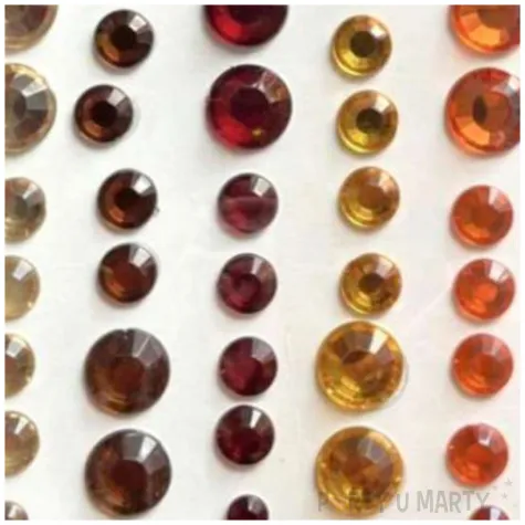 dzety samoprzylepne krysztalki plomienny mix brewis 5 10 mm 60 szt