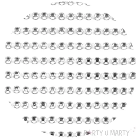 dzety samoprzylepne krysztalki transparent 4 mm 504 szt