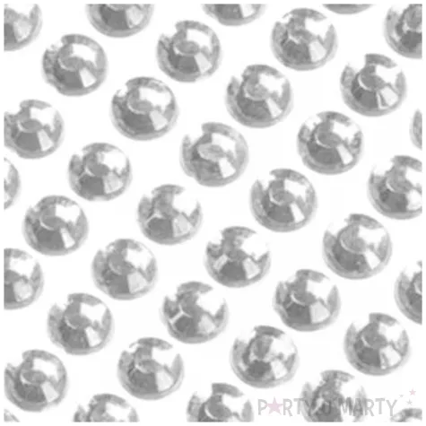 dzety samoprzylepne krysztalki transparent 8 mm 96 szt