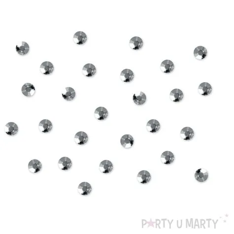 dzety samoprzylepne krysztaly srebrne 4mm 550 szt