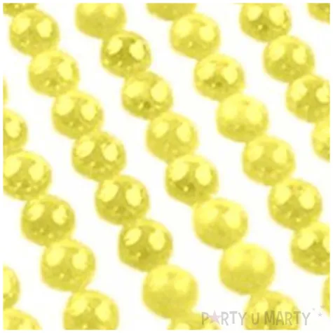 dzety samoprzylepne perelki 3d okragle zolte brewis