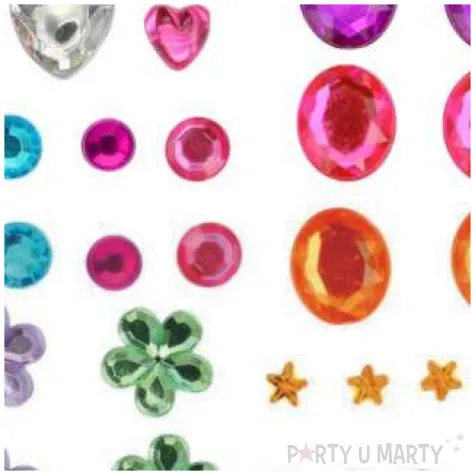 dzety samoprzylepne roznorodne krysztalki mix titanum