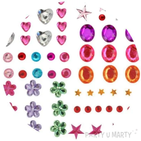 dzety samoprzylepne roznorodne krysztalki mix titanum