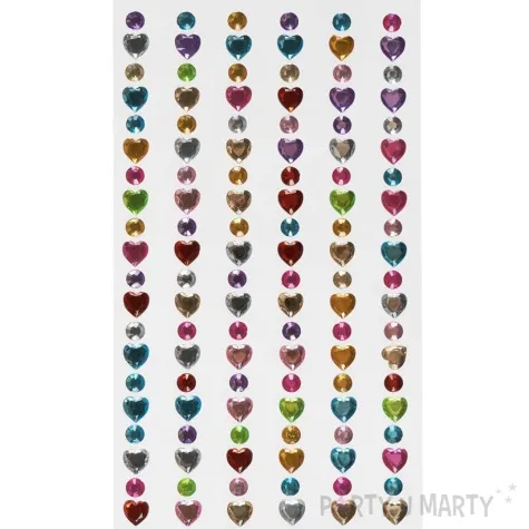 dzety samoprzylepne serca i perelki mix arpex 120 szt