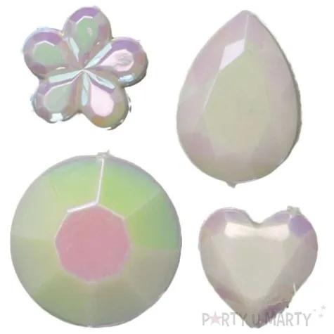 dzety samoprzylepne serca kwiatki i lezki perlowy titanum 35 szt