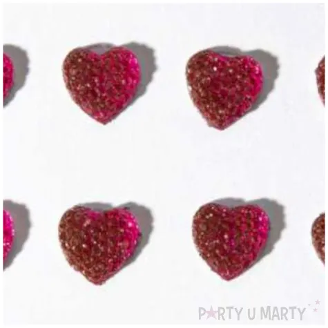 dzety samoprzylepne serca opalizujace mix aliga 16 szt