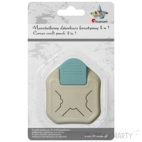 dziurkacz kreatywny 3 w 1 narozny titanum