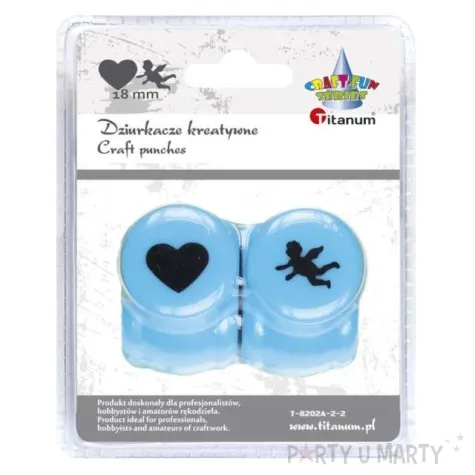 dziurkacz kreatywny aniol i serce titanum 2 szt 18mm
