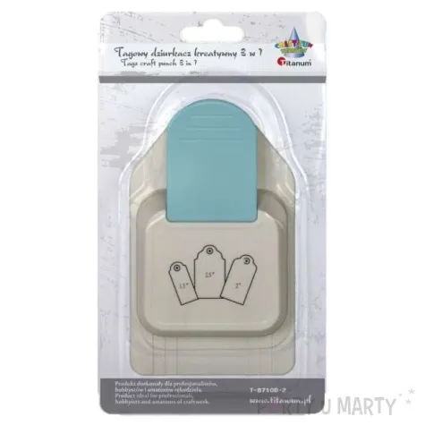 dziurkacz kreatywny etykiety titanum 3w1