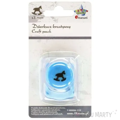dziurkacz kreatywny kon na biegunach titanum 18 mm